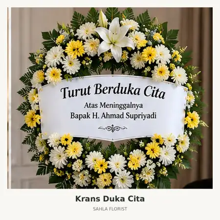 Krans Bunga Duka Ciomas Bogor