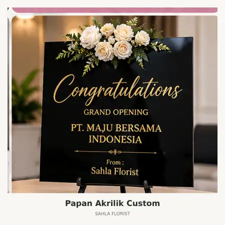 Papan Bunga Akrilik Ciomas Bogor